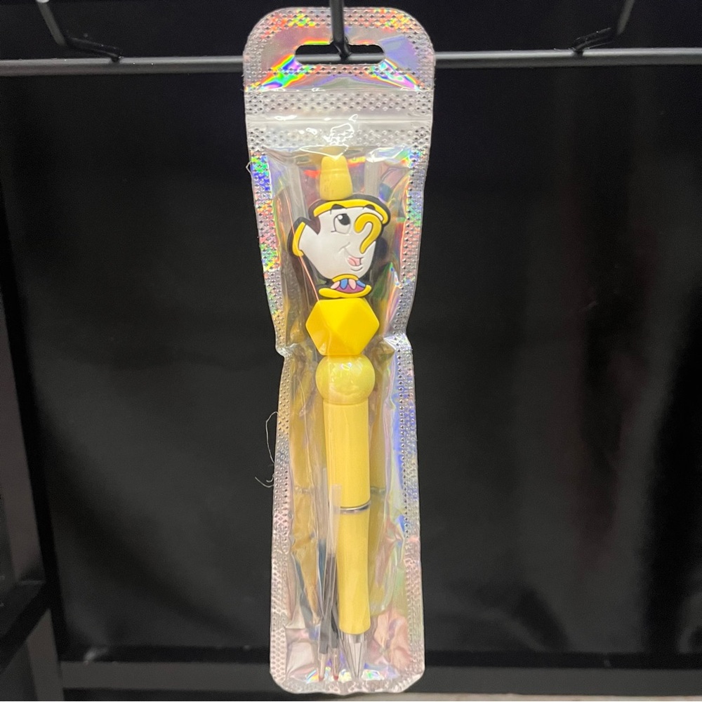 Chip Character Yellow Focal Bead Pen